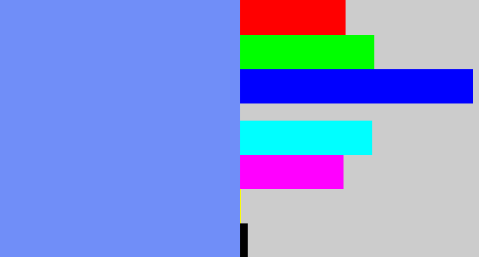 Hex color #708ef8 - soft blue