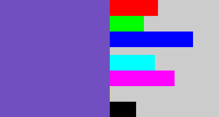 Hex color #714fc1 - iris