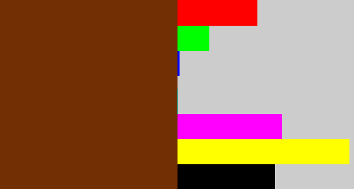 Hex color #722f03 - chestnut