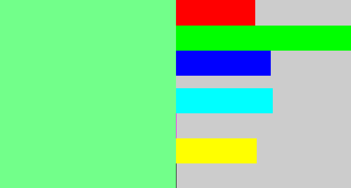Hex color #72ff8a - lightgreen