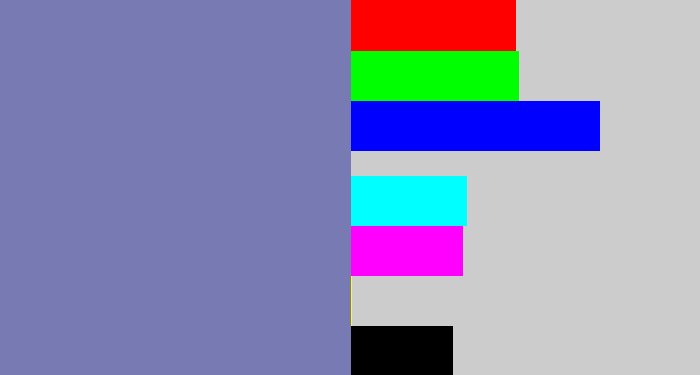 Hex color #787ab4 - blue/grey