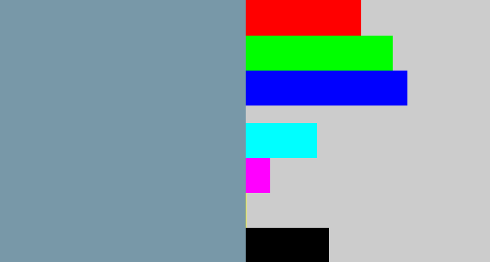 Hex color #7898a8 - blue/grey