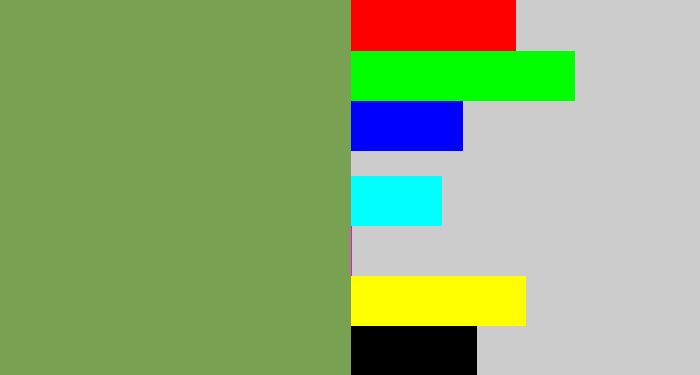 Hex color #78a251 - asparagus