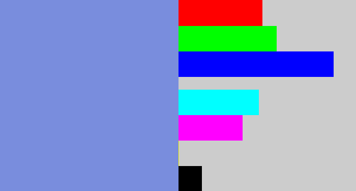 Hex color #798ddd - perrywinkle