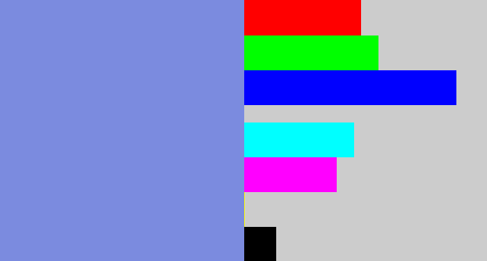 Hex color #7b8bdf - perrywinkle