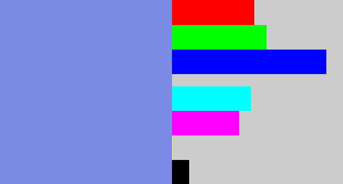 Hex color #7b8be5 - perrywinkle