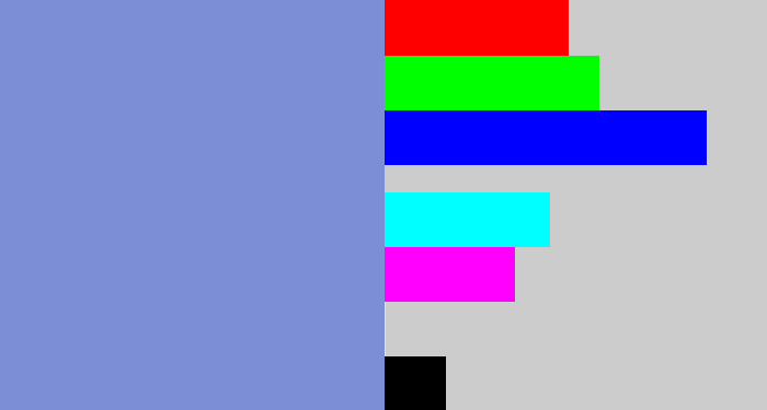 Hex color #7b8ed6 - perrywinkle