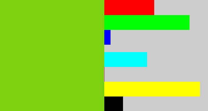 Hex color #7bd010 - apple green
