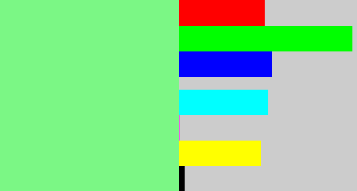 Hex color #7bf785 - lightgreen