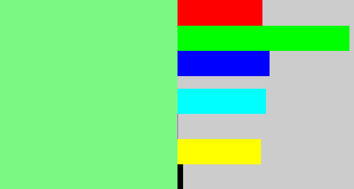 Hex color #7bf884 - lightgreen