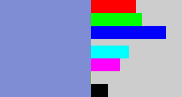 Hex color #7c8ed1 - perrywinkle