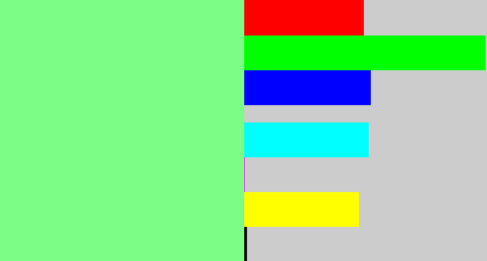 Hex color #7cfd85 - lightgreen