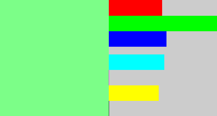 Hex color #7cfe88 - lightgreen