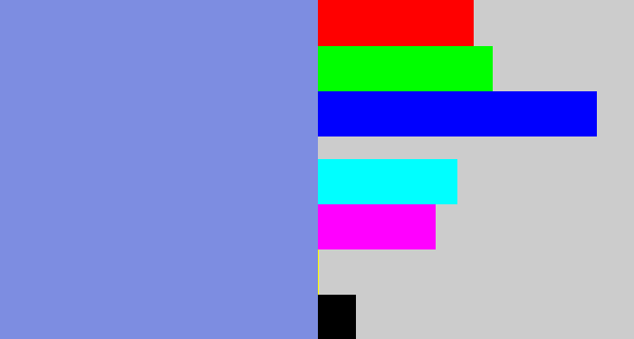 Hex color #7d8de1 - perrywinkle
