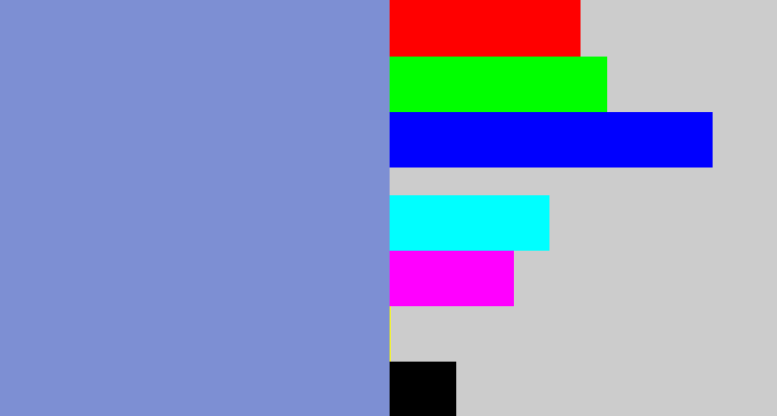 Hex color #7d8fd3 - perrywinkle