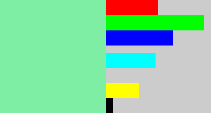 Hex color #7deea4 - seafoam green