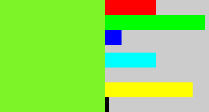 Hex color #7df428 - kiwi green