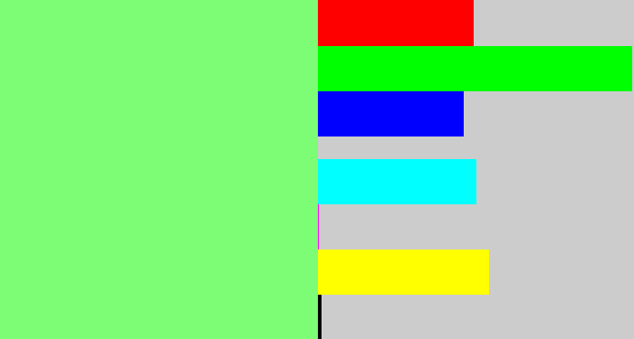 Hex color #7dfc75 - lightgreen