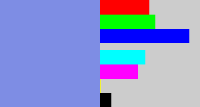 Hex color #7e8de4 - perrywinkle