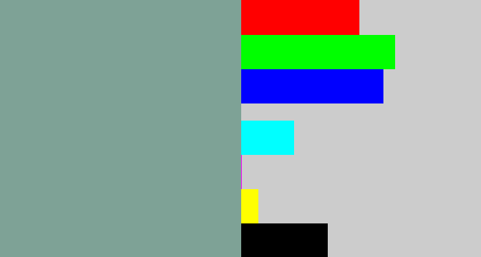 Hex color #7ea296 - greyish teal