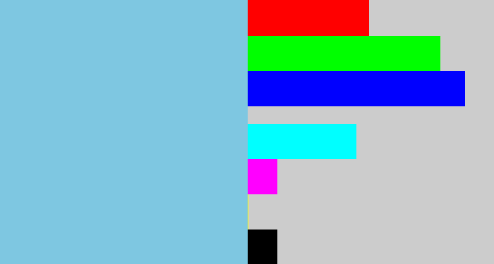 Hex color #7ec7e1 - lightblue