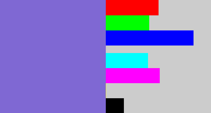 Hex color #7f68d3 - light indigo