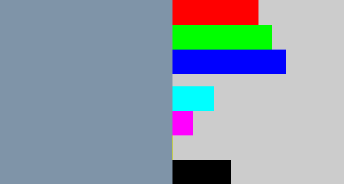 Hex color #7f94a8 - blue/grey