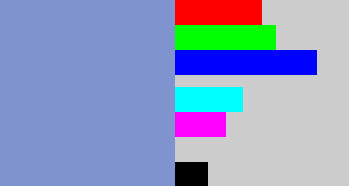 Hex color #7f94cf - perrywinkle
