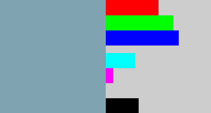 Hex color #7fa3b0 - bluegrey