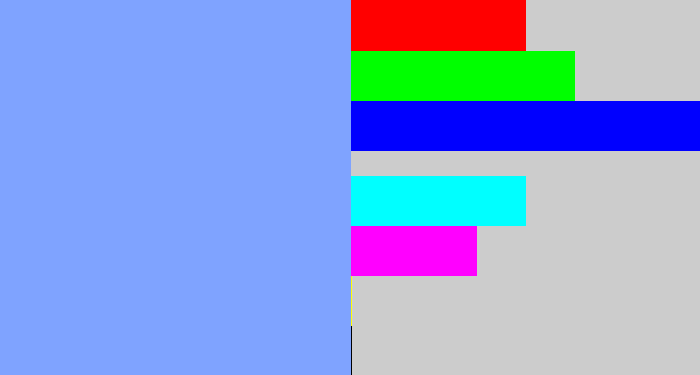 Hex color #7fa3ff - periwinkle blue