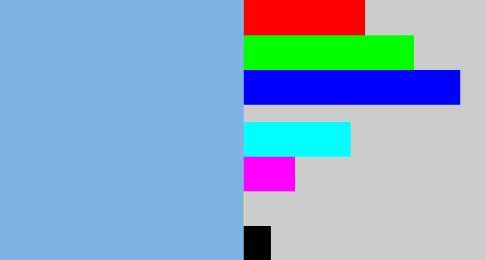 Hex color #7fb3e4 - lightblue