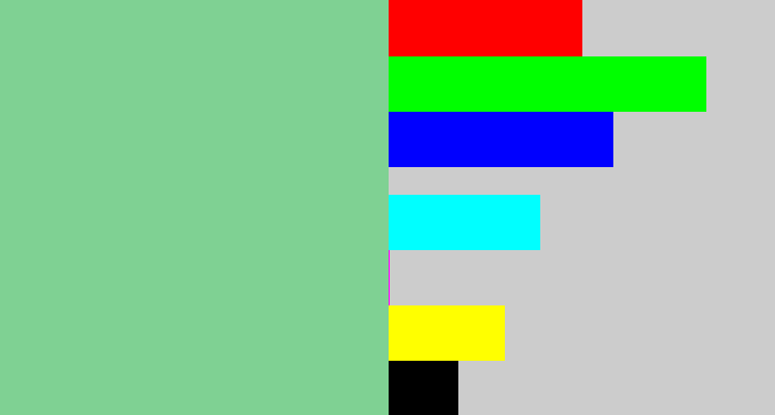 Hex color #7fd193 - pale teal