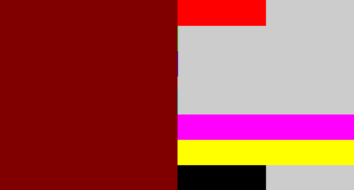 Hex color #800000 - dark red