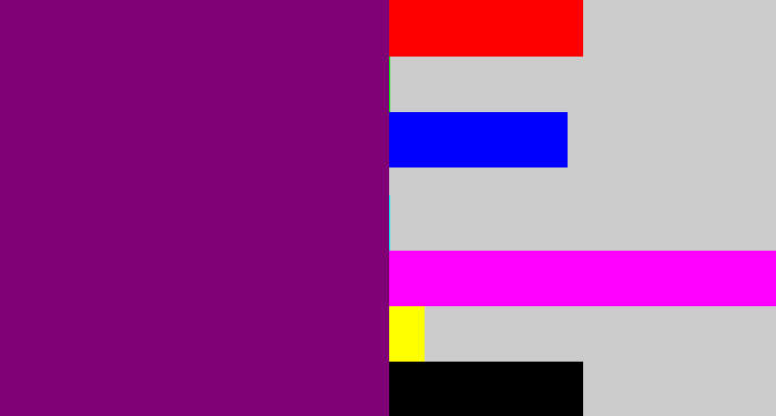 Hex color #800075 - darkish purple