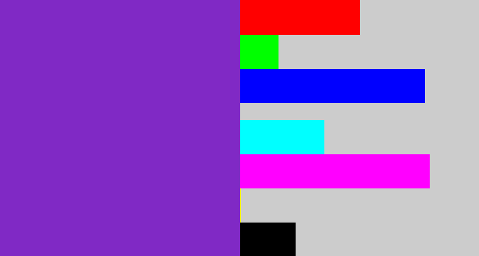 Hex color #8029c5 - purple/blue