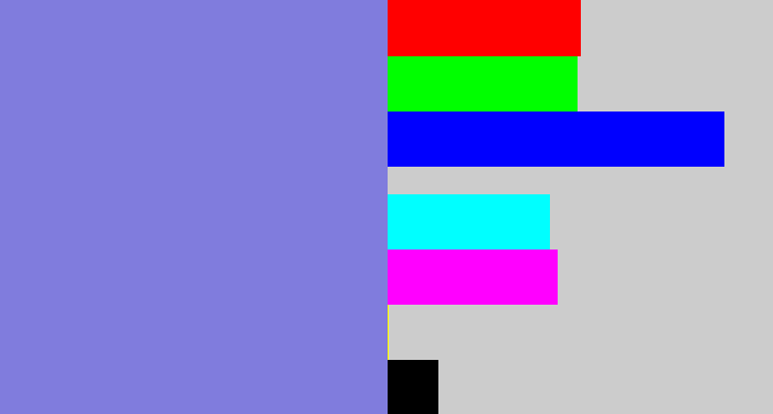 Hex color #807cdd - perrywinkle