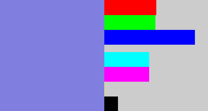 Hex color #807edf - perrywinkle