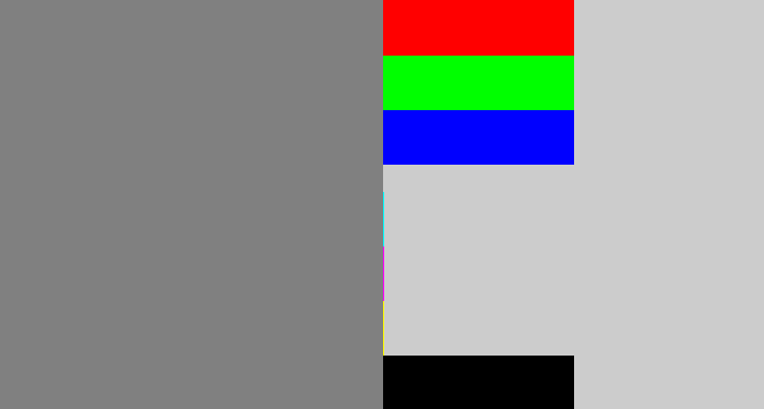 Hex color #808080 - medium grey