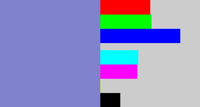 Hex color #8082cd - perrywinkle