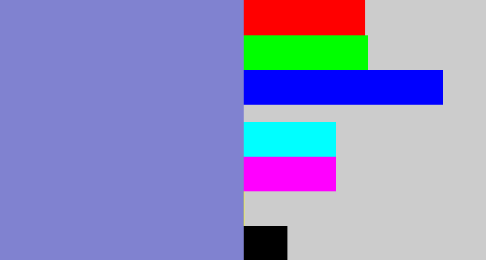 Hex color #8082d0 - perrywinkle