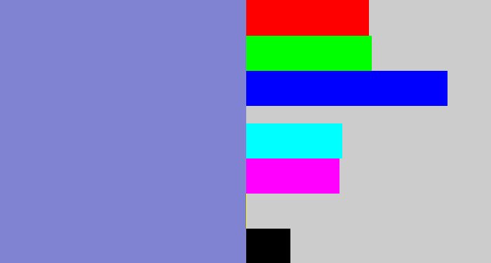 Hex color #8082d2 - perrywinkle