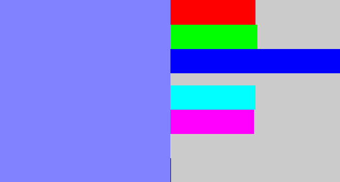 Hex color #8083ff - lavender blue