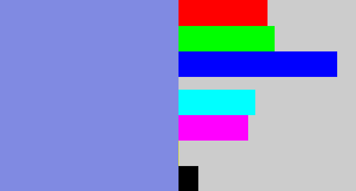 Hex color #808ae2 - perrywinkle