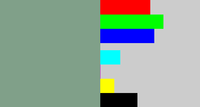 Hex color #80a089 - grey/green