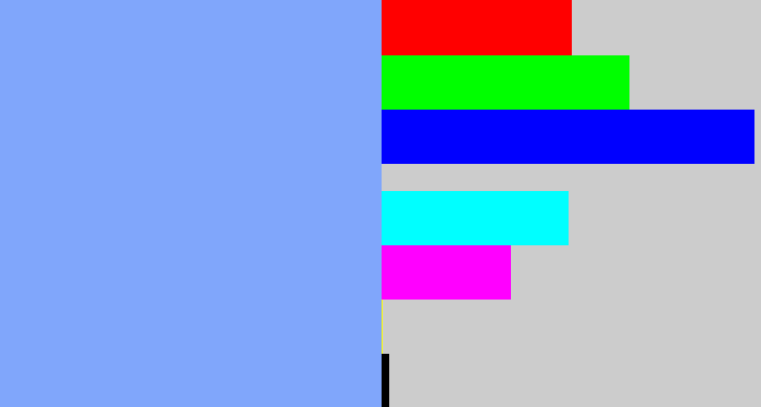 Hex color #80a6fb - periwinkle blue
