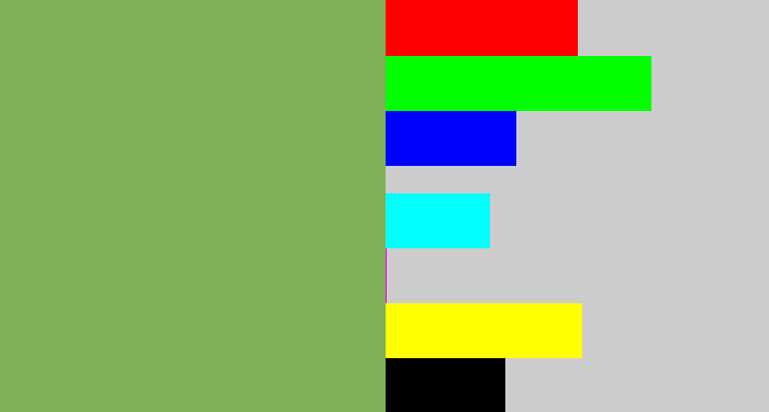 Hex color #80b057 - asparagus