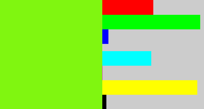 Hex color #80f610 - bright lime