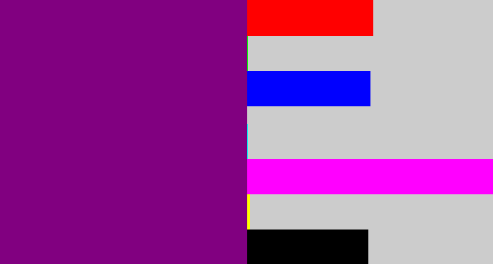 Hex color #810080 - darkish purple