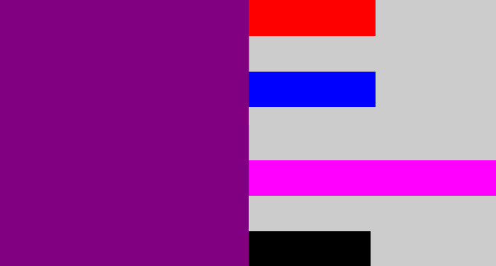 Hex color #810081 - darkish purple