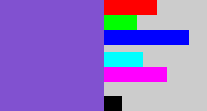 Hex color #8151d0 - purpley